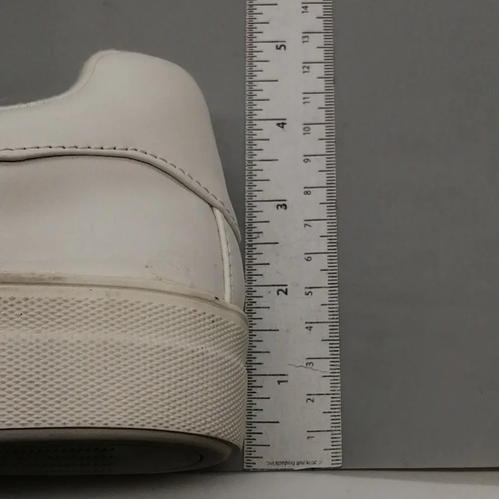 Soda Shoes Womens White 9 Platform Sneaker Faux Leather Walking Comfort‎